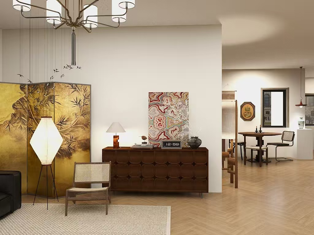 宋代美学 新中式客厅-3