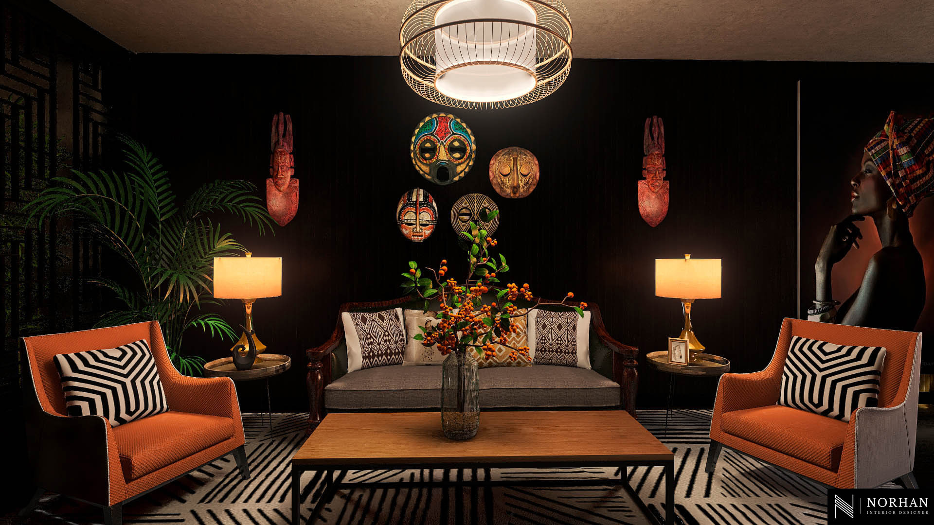 Apartement in African style-6