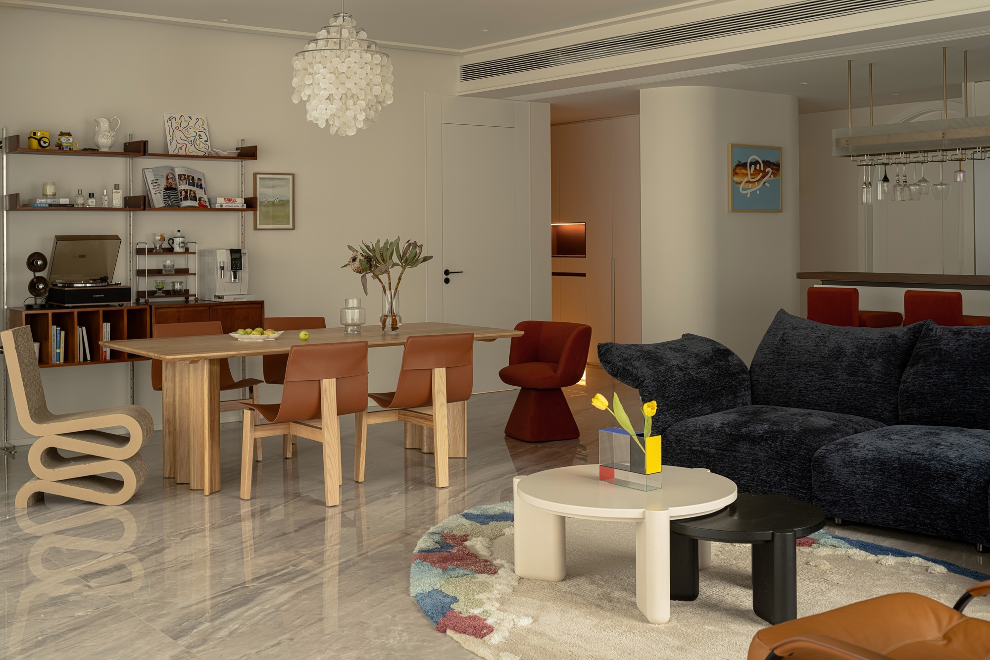 《柔煦》220㎡现代法式丨中国成都丨宏福樘设计-13