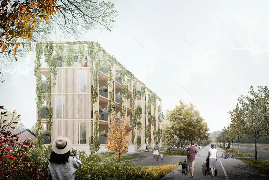 木屋;木结构房屋(注:根据常规含义和语境,wooden是木制的意思,housing有房屋等含义,所以wooden housing较为常见的就是指用木材建造的房屋,这里给出两个较常用的表述) 丨Slovenia丨dekleva gregorič architects-4