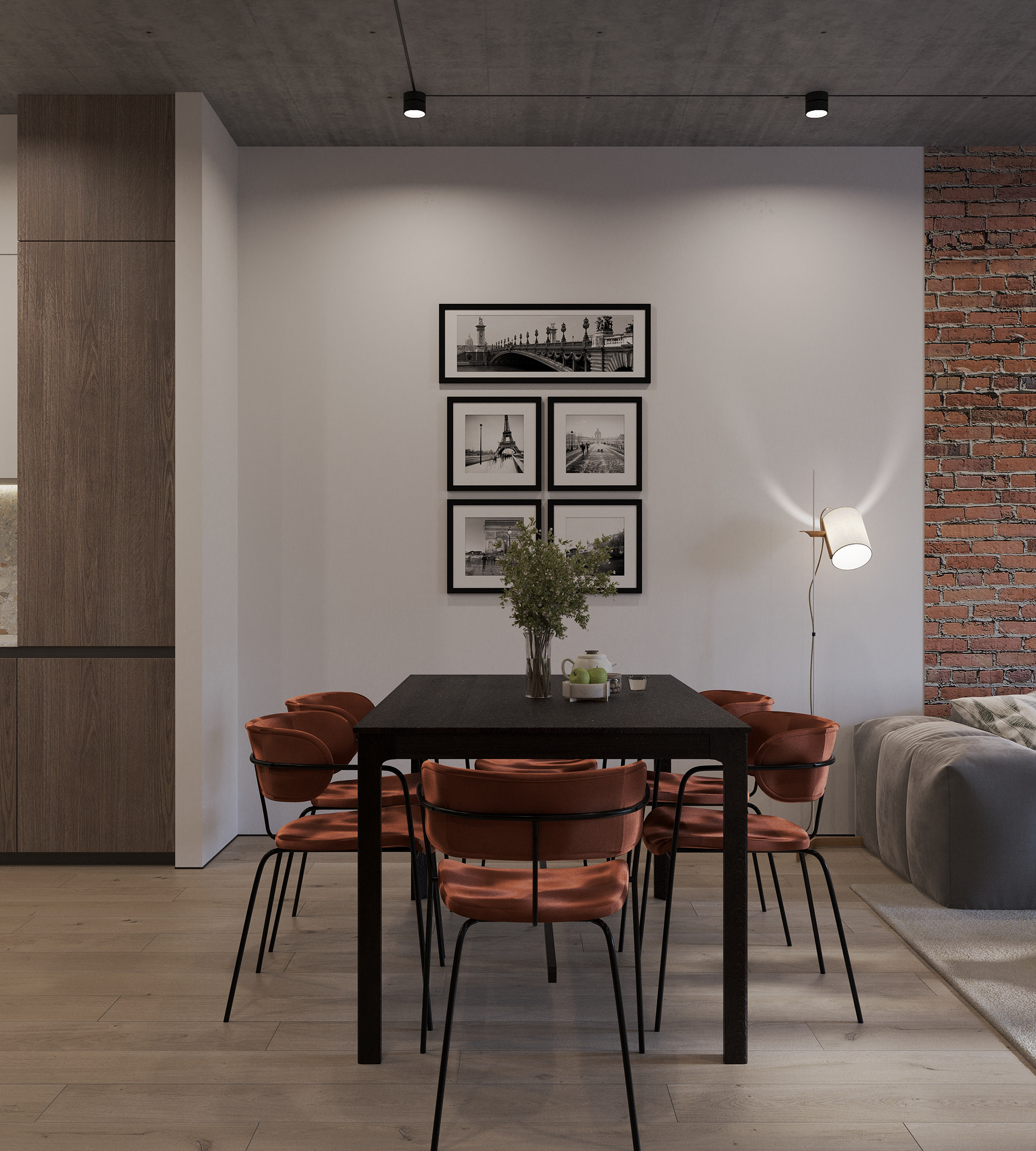 80m2 apartment in industrial style-9