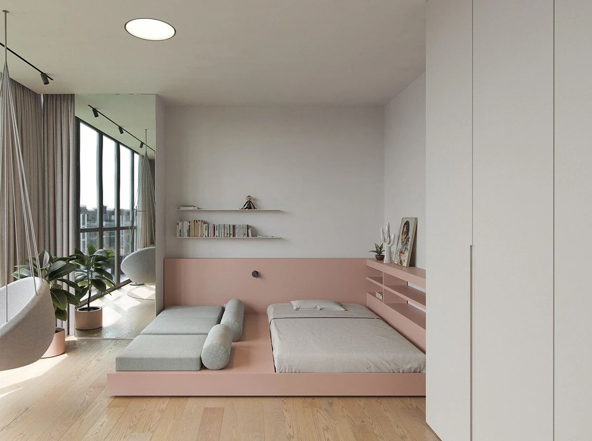 132 平米异形空间住宅设计丨Viktor Serhey 和 DUDES Architects-36