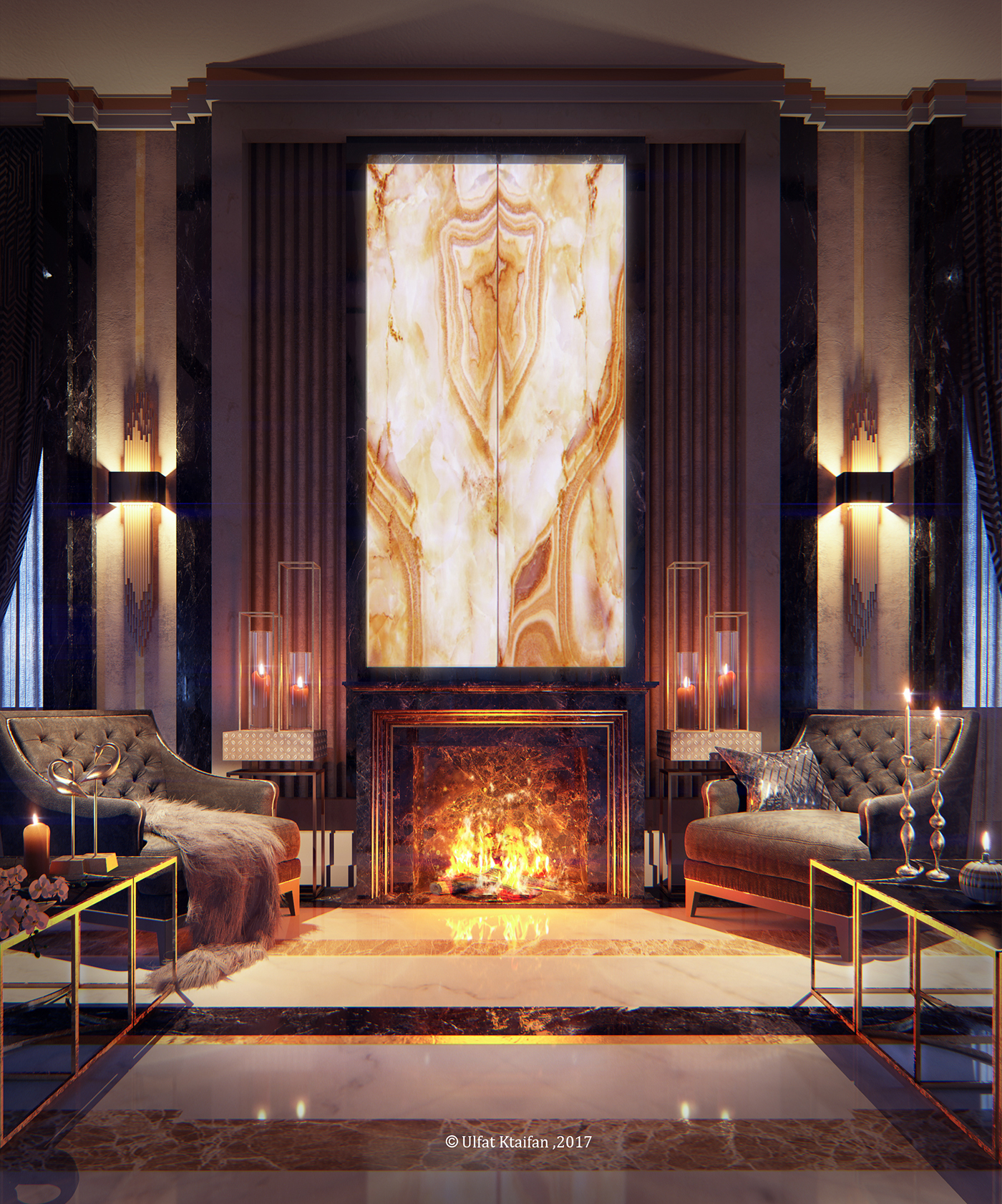 黑金奢华，意大利大理石与 Onyx 石的浪漫邂逅-1