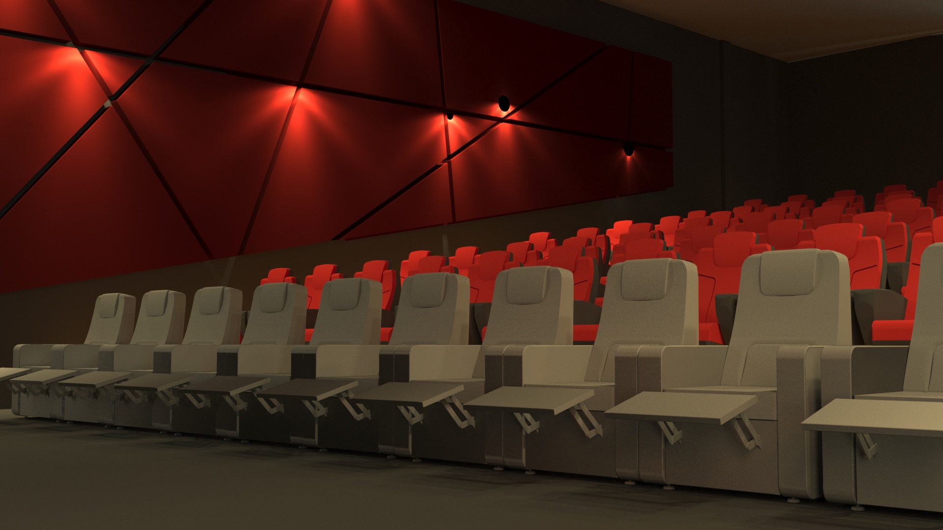 Cinema interior design and working drawings-1