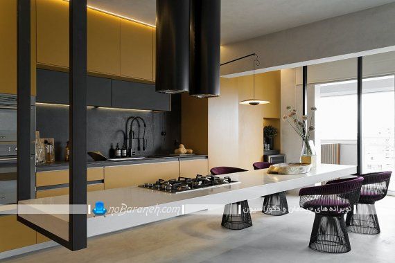 最新款悬浮无腿岛台厨房设计-11