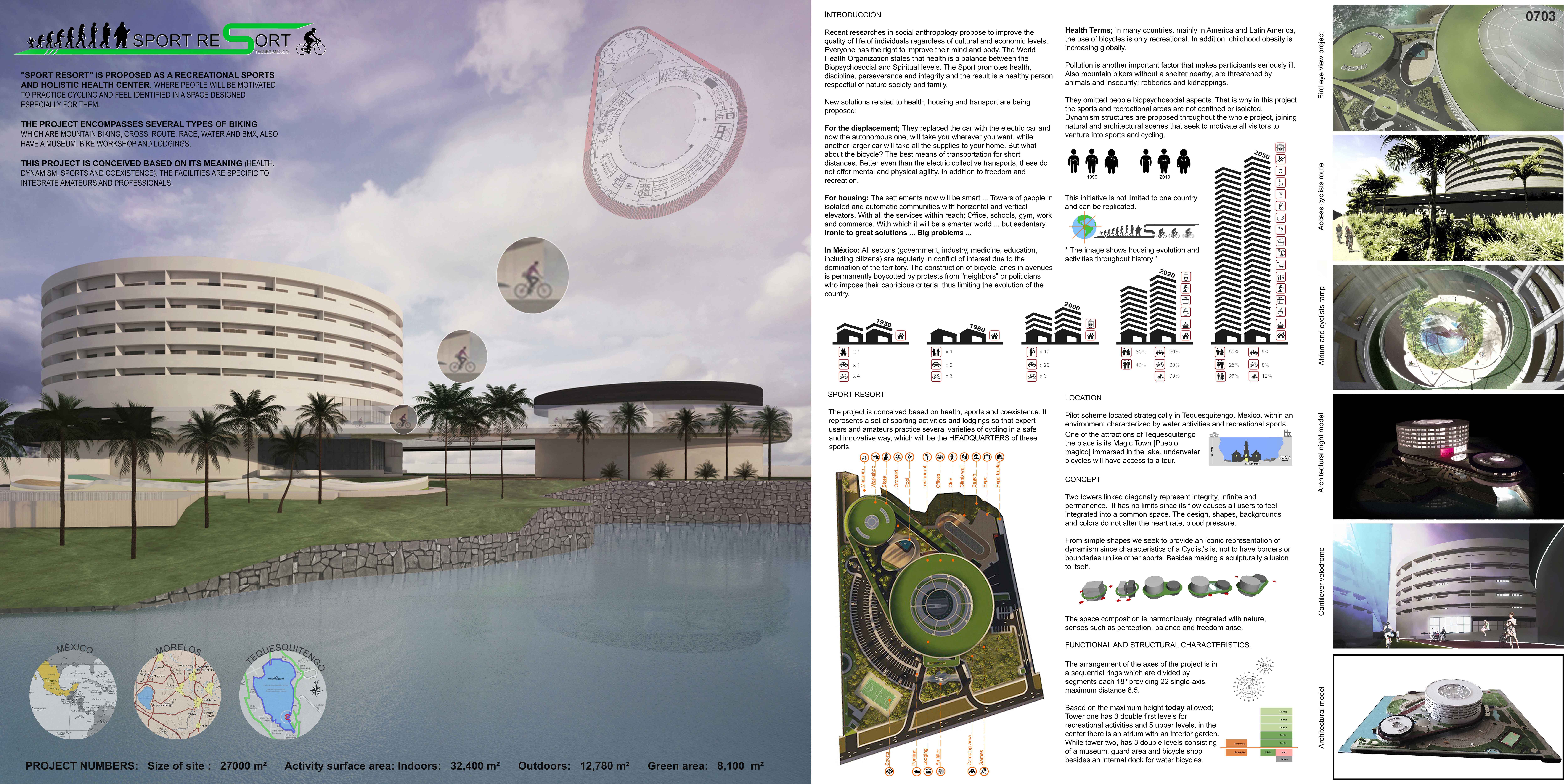 动感循环 | 墨西哥自行车度假胜地设计-34