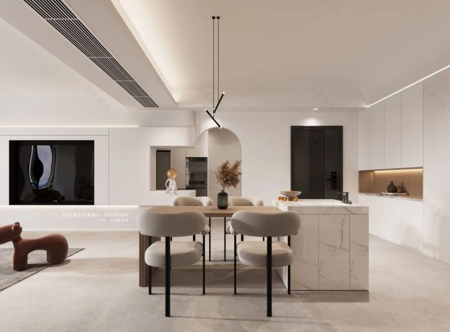 广东潮州海逸一号现代极简风格空间设计丨中国潮州丨潮州市九木堂装饰设计有限公司-10