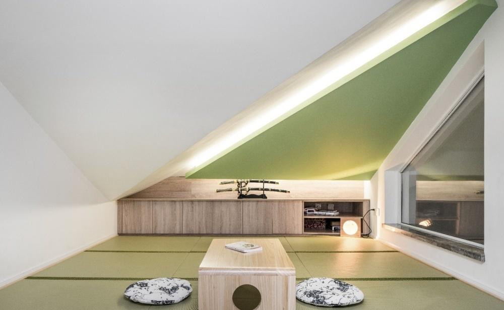 120平大四居日式混搭复式家-14