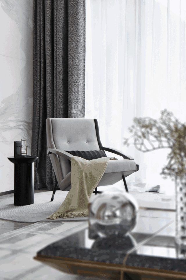 高级灰撞色搭配室内设计-3