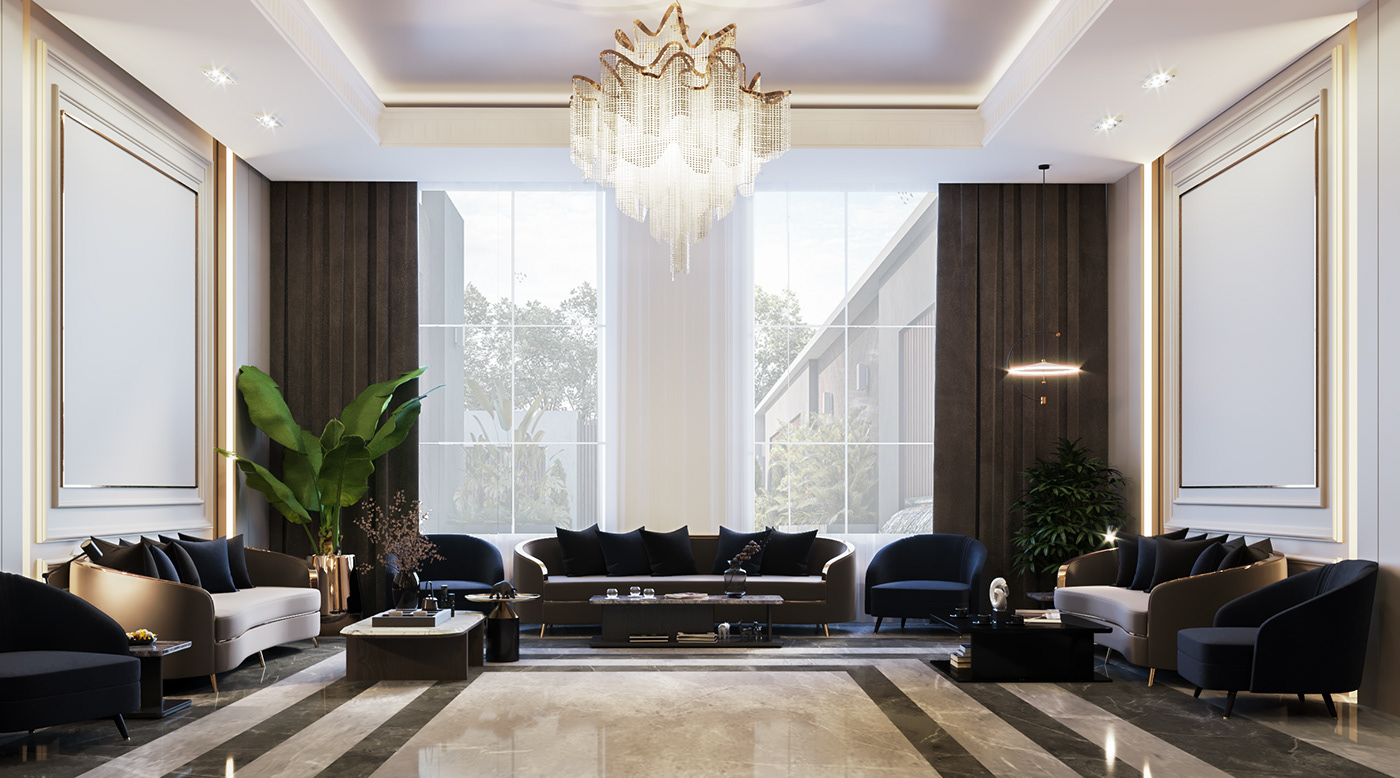 Anastasiya Gushchina丨别墅丨modern majles for men-2