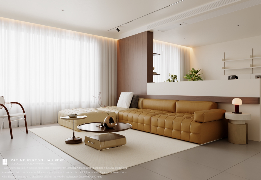 用体态轻盈来形容的130平家装大平层-6