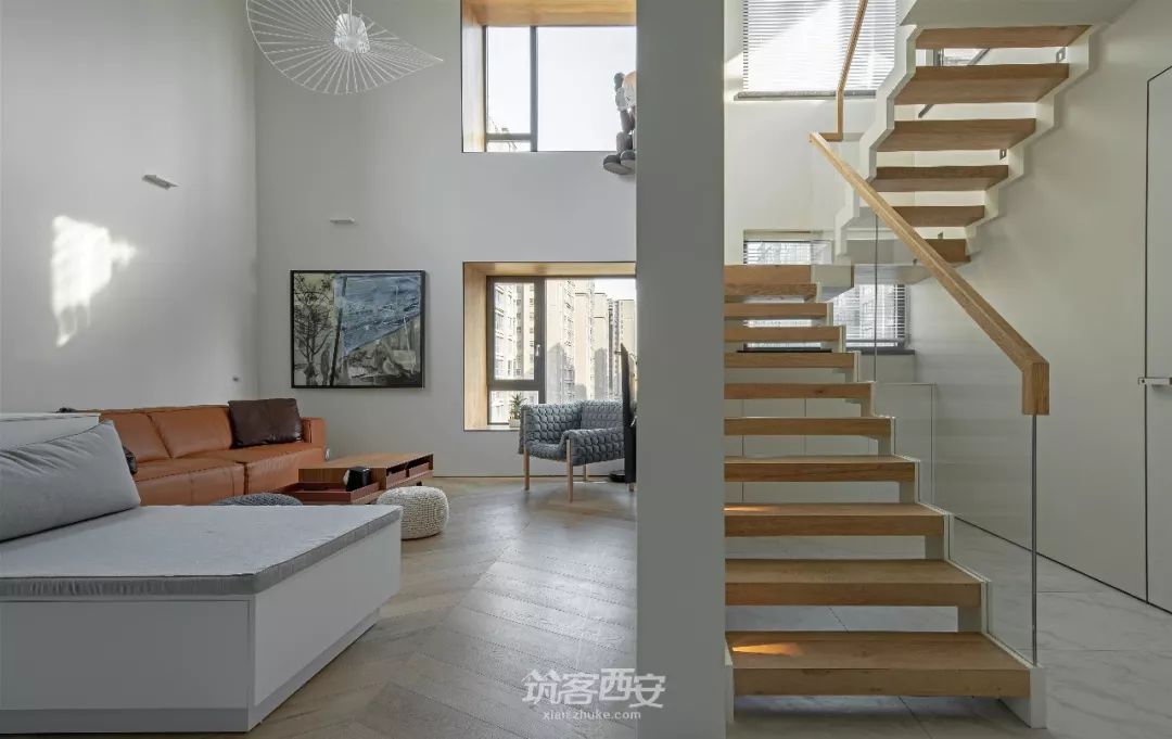 兰亭·望 | 李翔设计师的简约复式空间设计-48