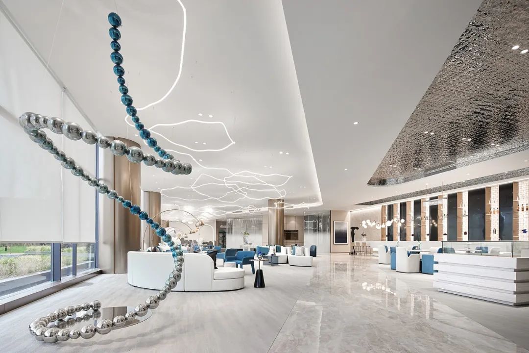 江苏盐城大丰生活美学艺术馆 | 虚实之间的蓝色梦境-46