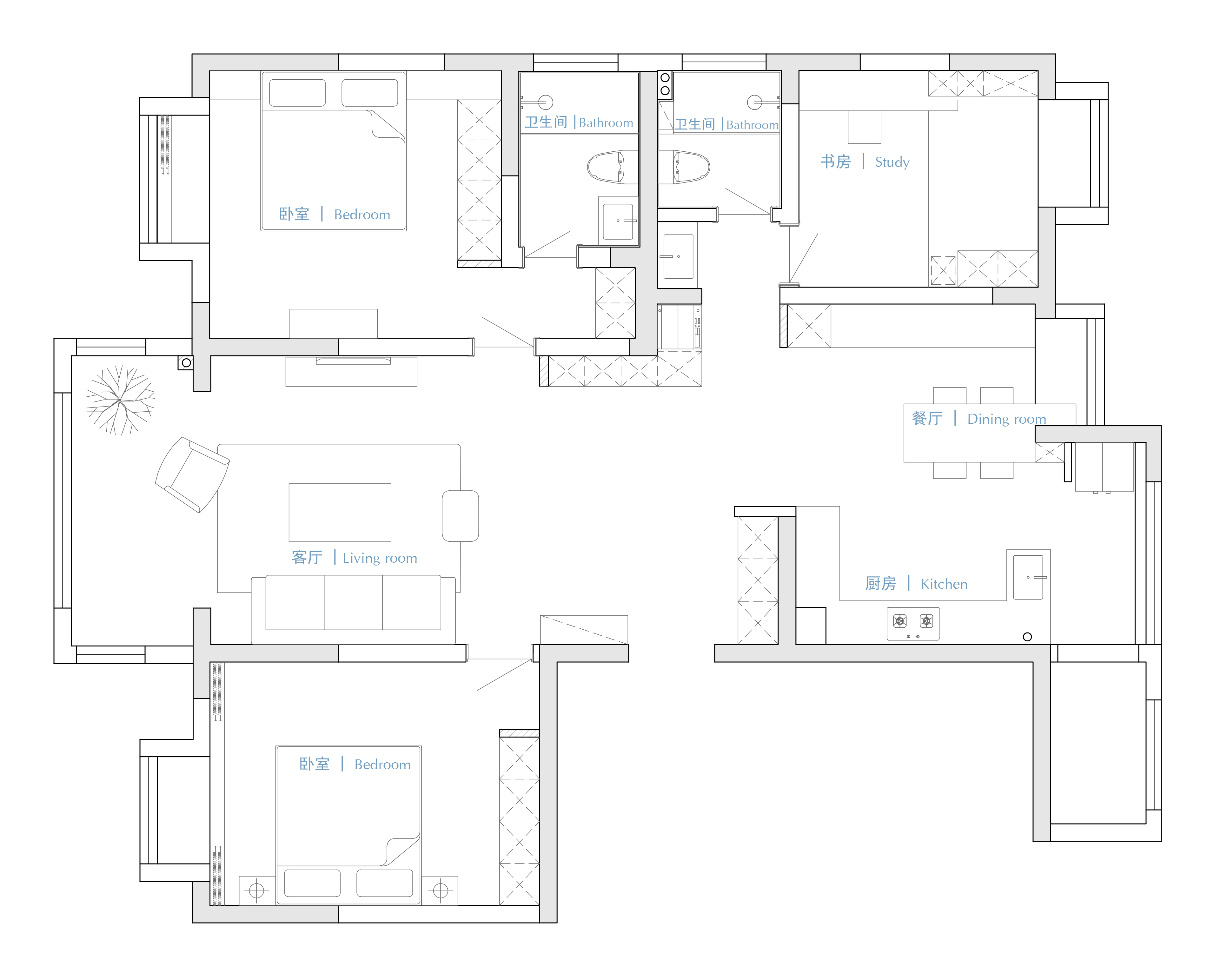 合肥品味紫园【而述】——开放式中西厨餐厅设计-12