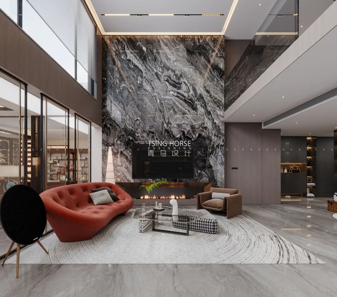 招商央玺现代轻奢别墅空间设计丨周昆设计团队-20