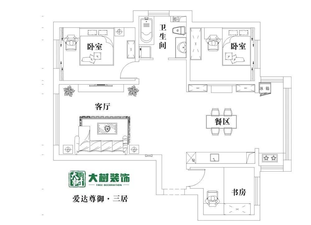 爱达尊御|89㎡欧式风格，低调奢华与内敛雅致的现代触感-5