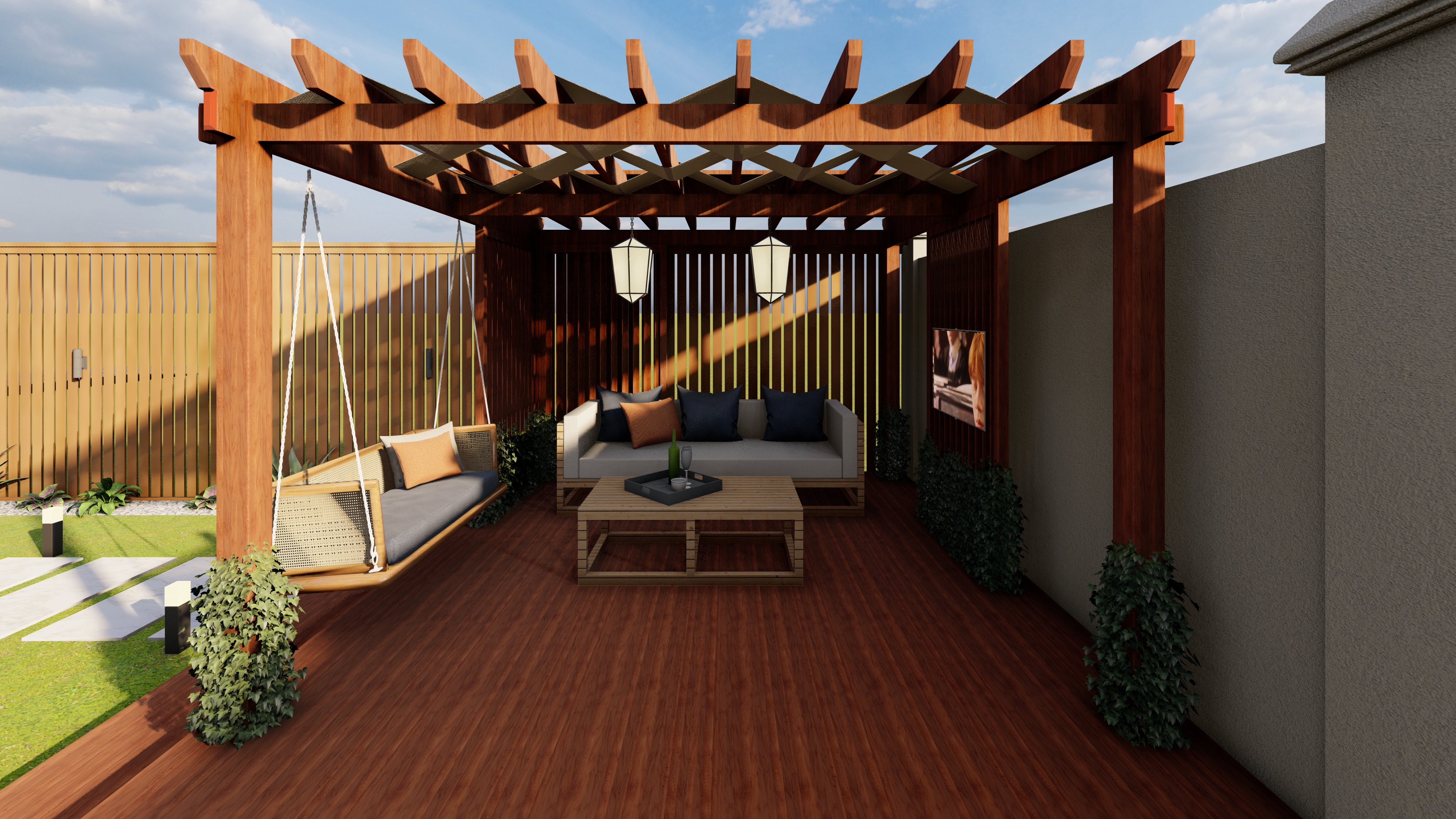 NEW PROJECT : Landscape for a villa in California-12