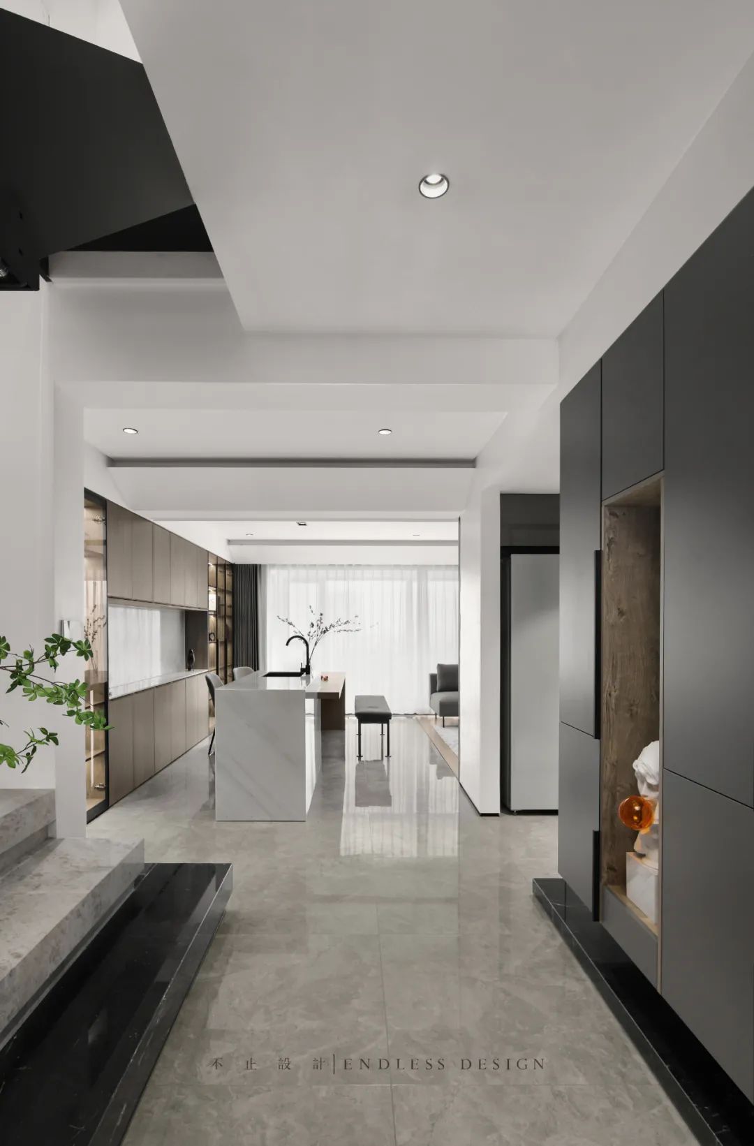 苏州吴江天铂华庭极简黑白灰空间设计丨中国苏州丨不止设计-4