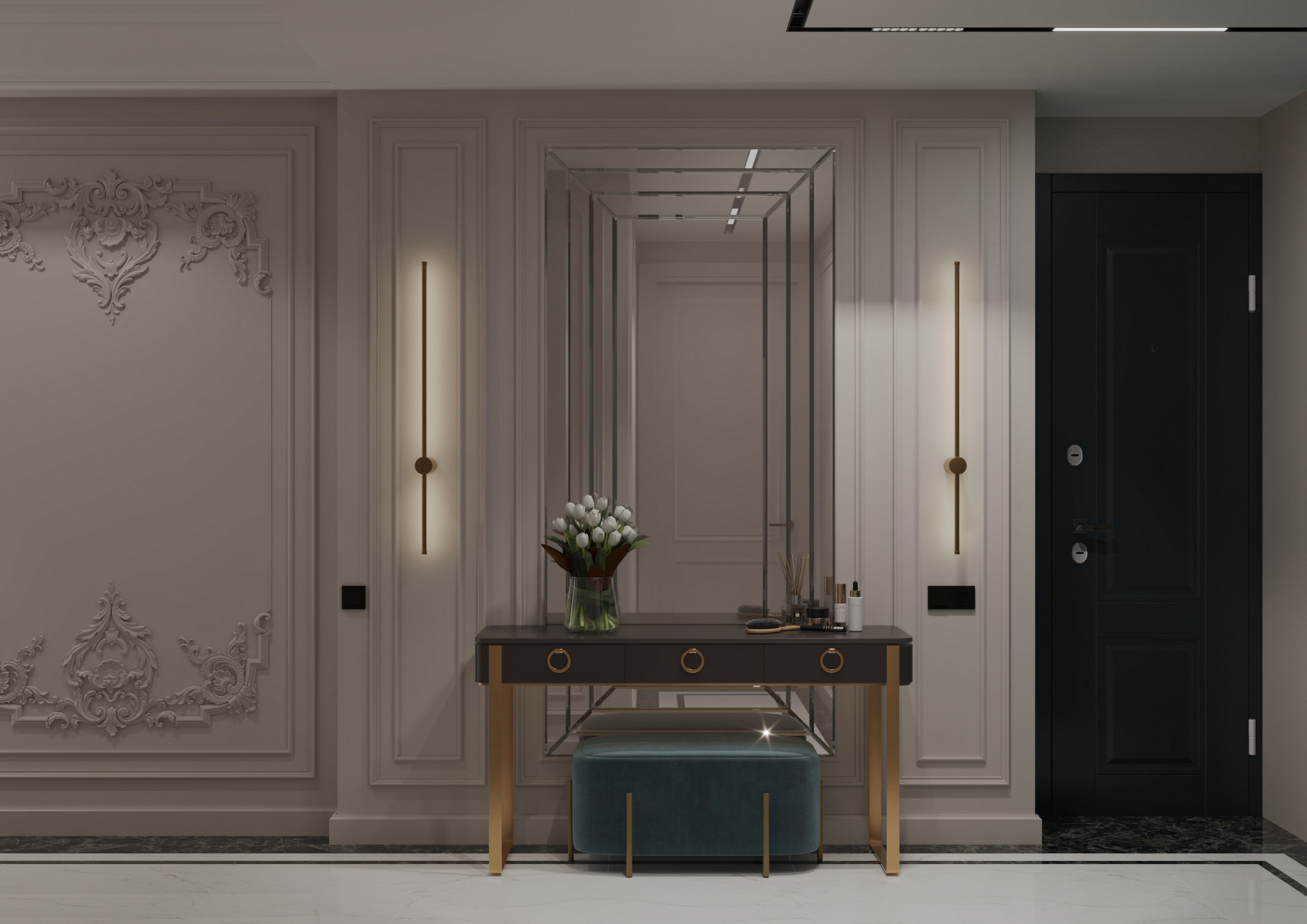 Neoclassic apartment design-7