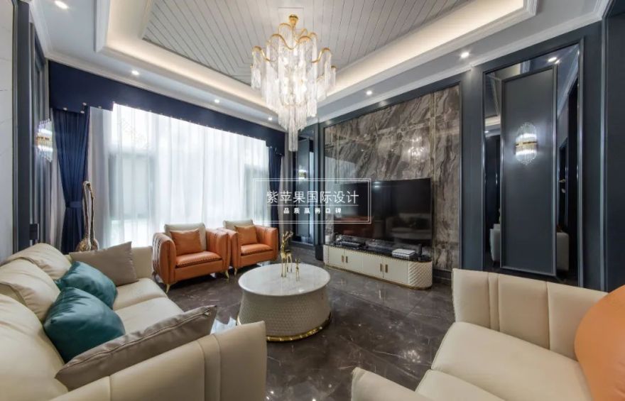 野鸭湖度假别墅,美式轻奢风打造温馨仪式感空间-21