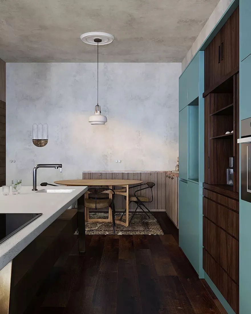 绿松石与木色的自然艺术住宅丨西班牙阿尔梅里亚丨西班牙设计工作室 Puntofilipino-3