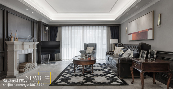 三居245平米装修案例《New England》丨有点设计-11