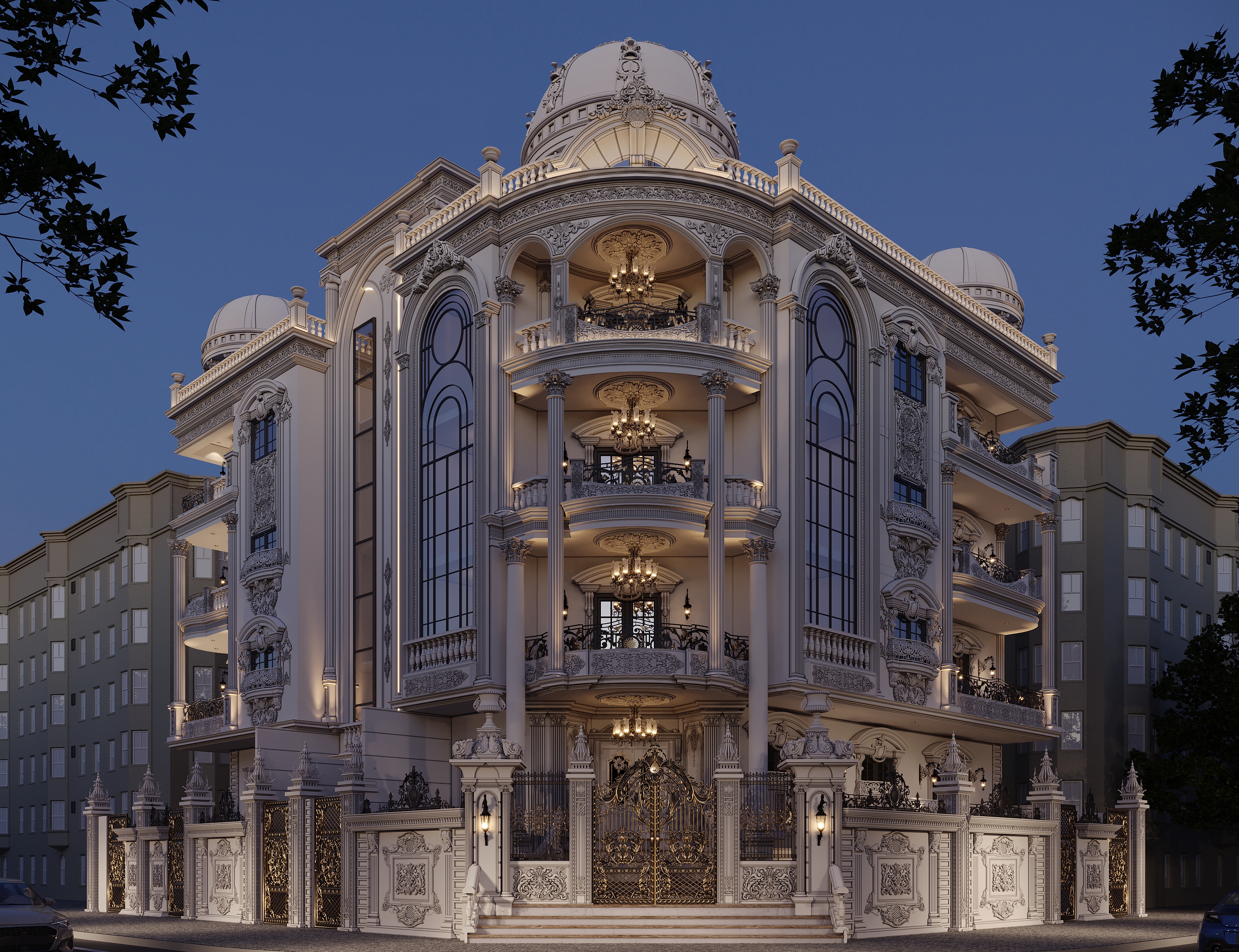 AL  Haram经典住宅建筑设计及外立面设计-3