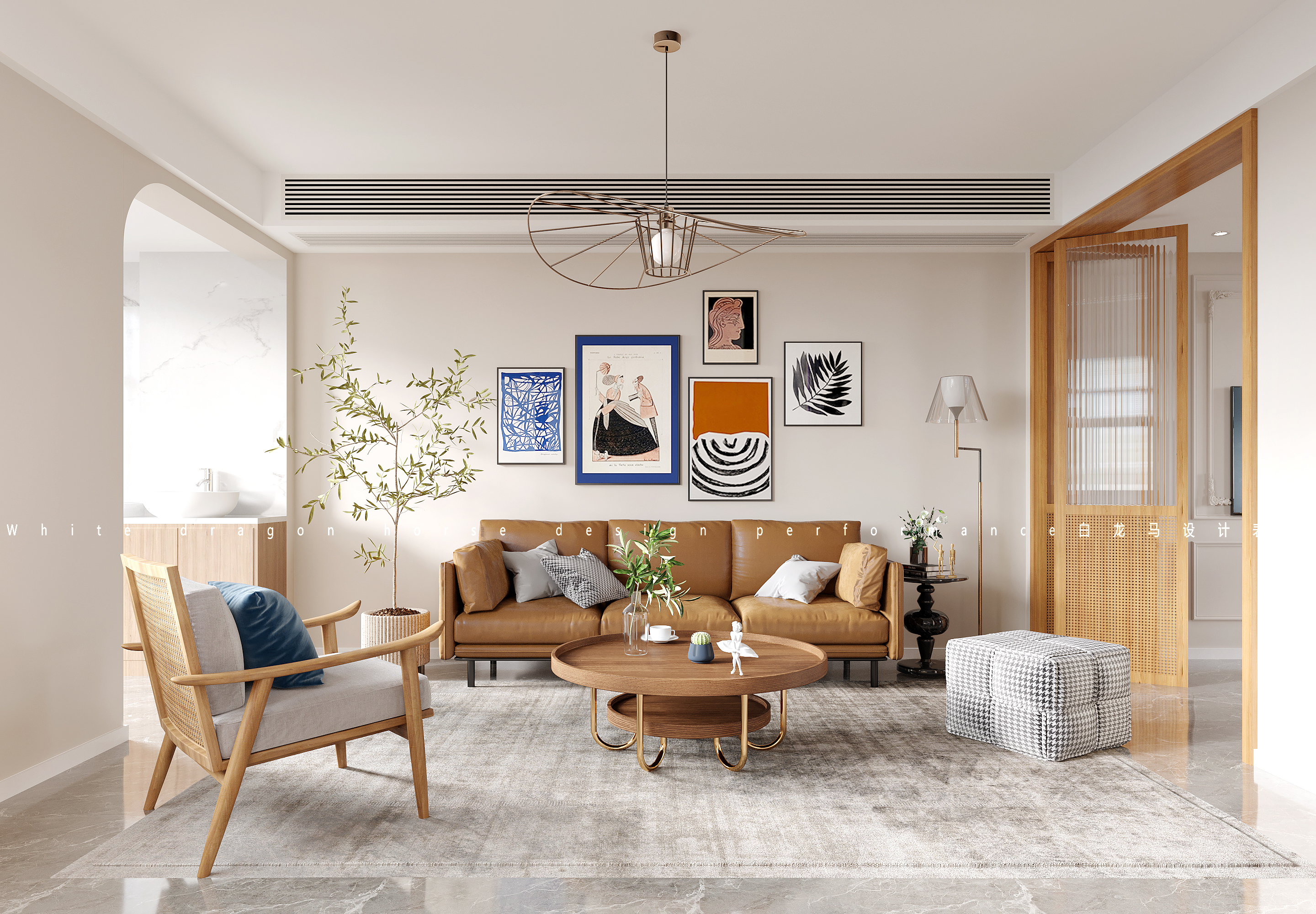 北欧风格——白龙马效果图-7