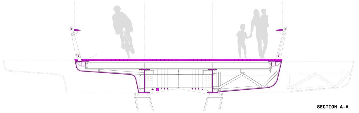 城市的纽带·普罗维登斯人行桥丨美国普罗维登斯丨Buro Happold,inFORM studio-43