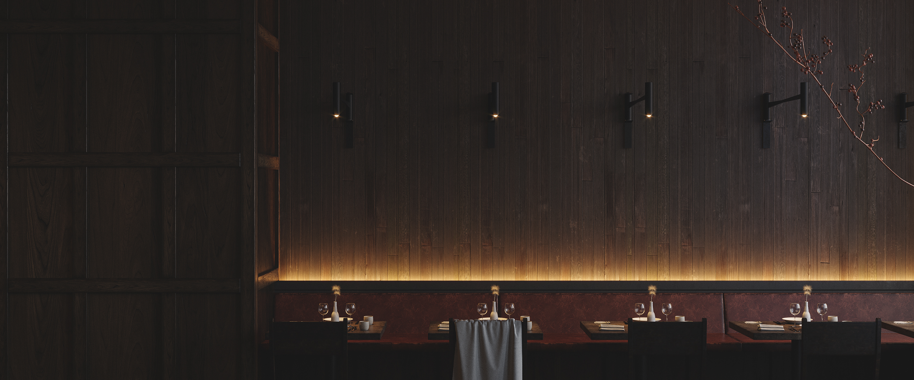 暗系小餐厅 | 3DMAX CR 5.0 Zbursh RizomUV PSCC 打造精致空间-11