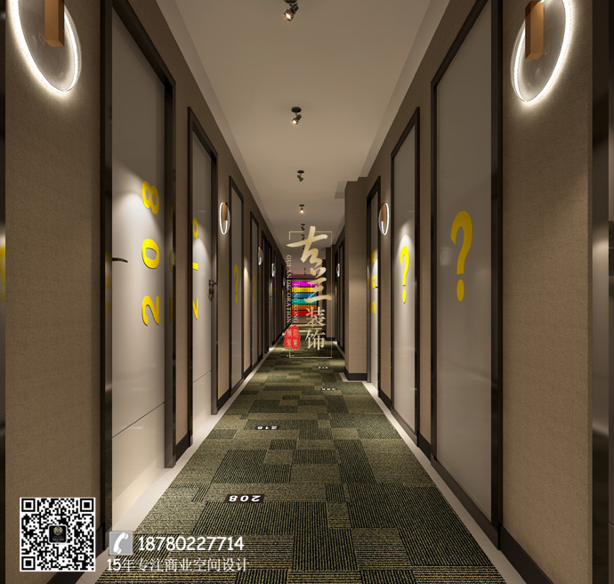 华阳悦活酒店 成都双流商务酒店装修公司案例-10