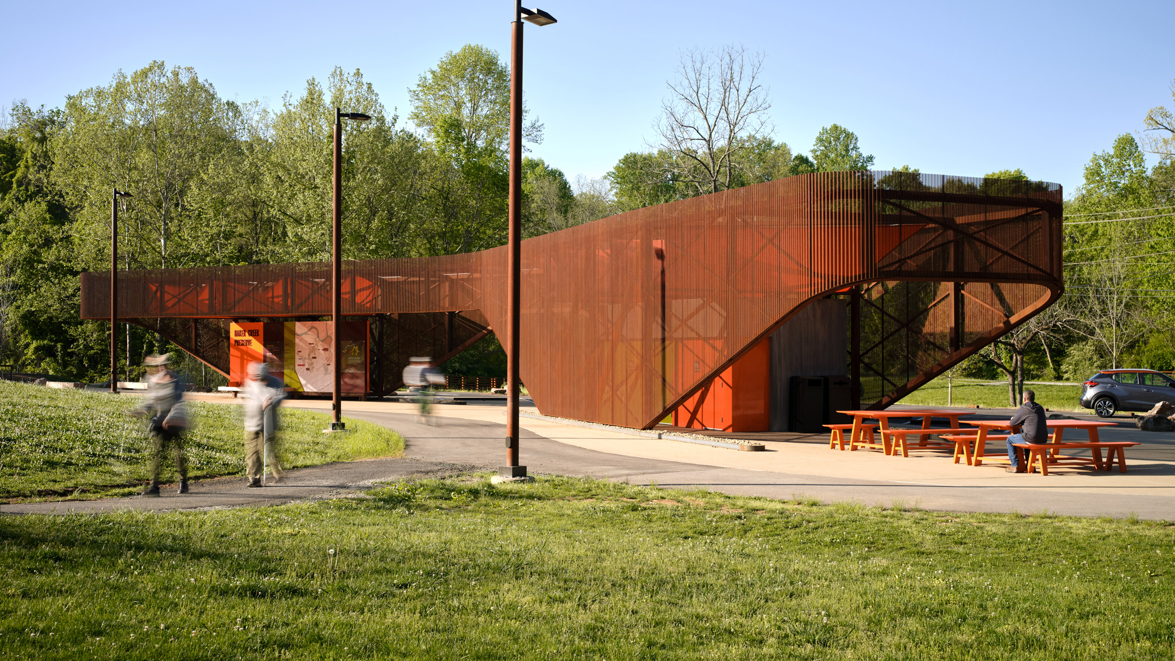 公园连廊丨美国诺克斯维尔丨Sanders Pace Architecture-0