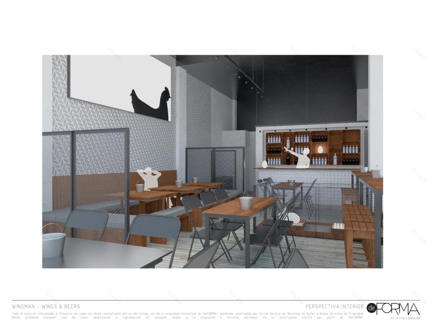 墨西哥Wingman体育酒吧Wings店室内设计丨墨西哥瓜达拉哈拉丨当地工作室deFORMA-8