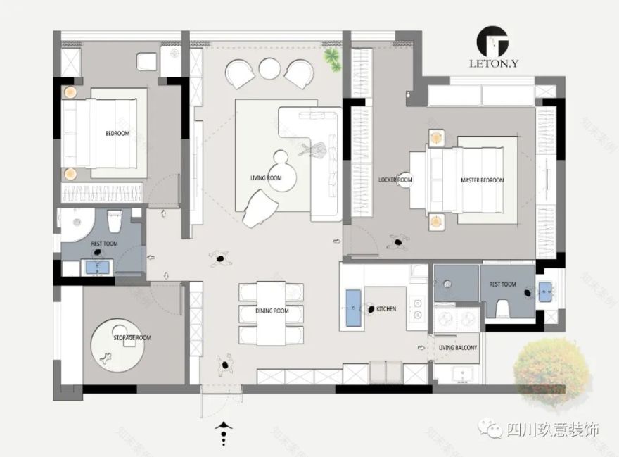 北大资源 1898 极简生活空间,流畅动线打造舒适套房-18