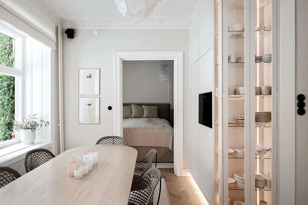 瑞典 75 平米优雅公寓 | 乳白色调的柔和魅力-15