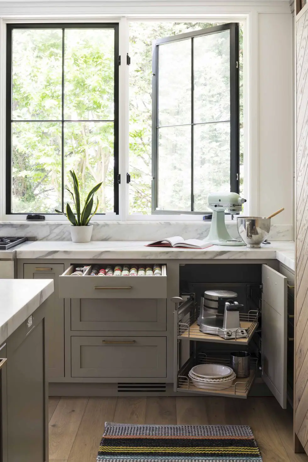 纽约绿意盎然时尚厨房设计-12