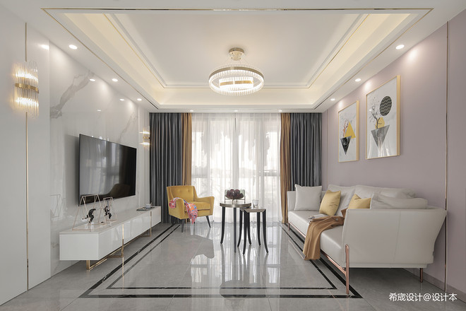 45万元四居及以上120平米装修案例-15