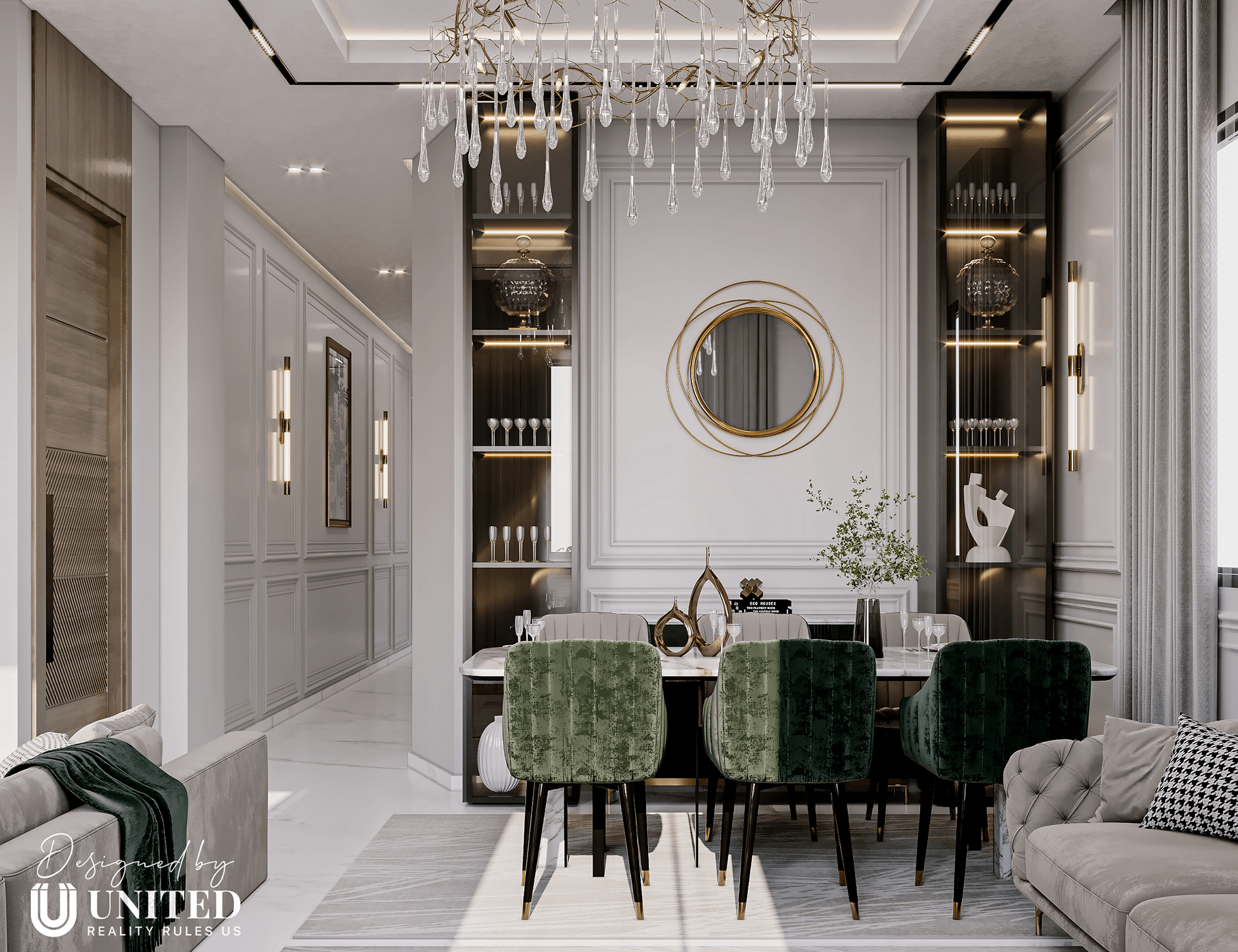 Neoclassic Apartment 室内设计丨埃及-14