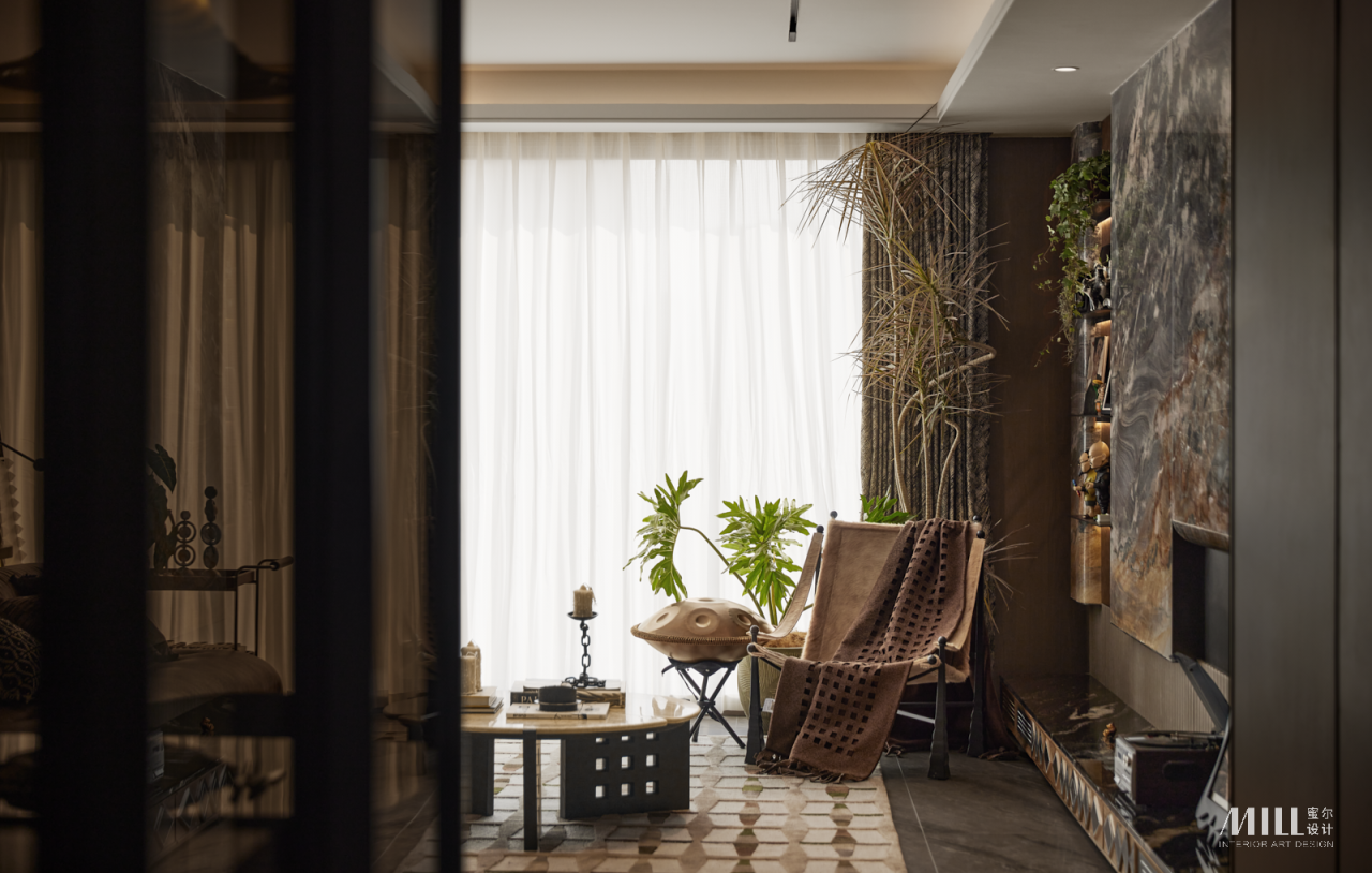 蜜尔设计 | 成都万科·锦上扬华115m²&125m²&143m²样板间-3