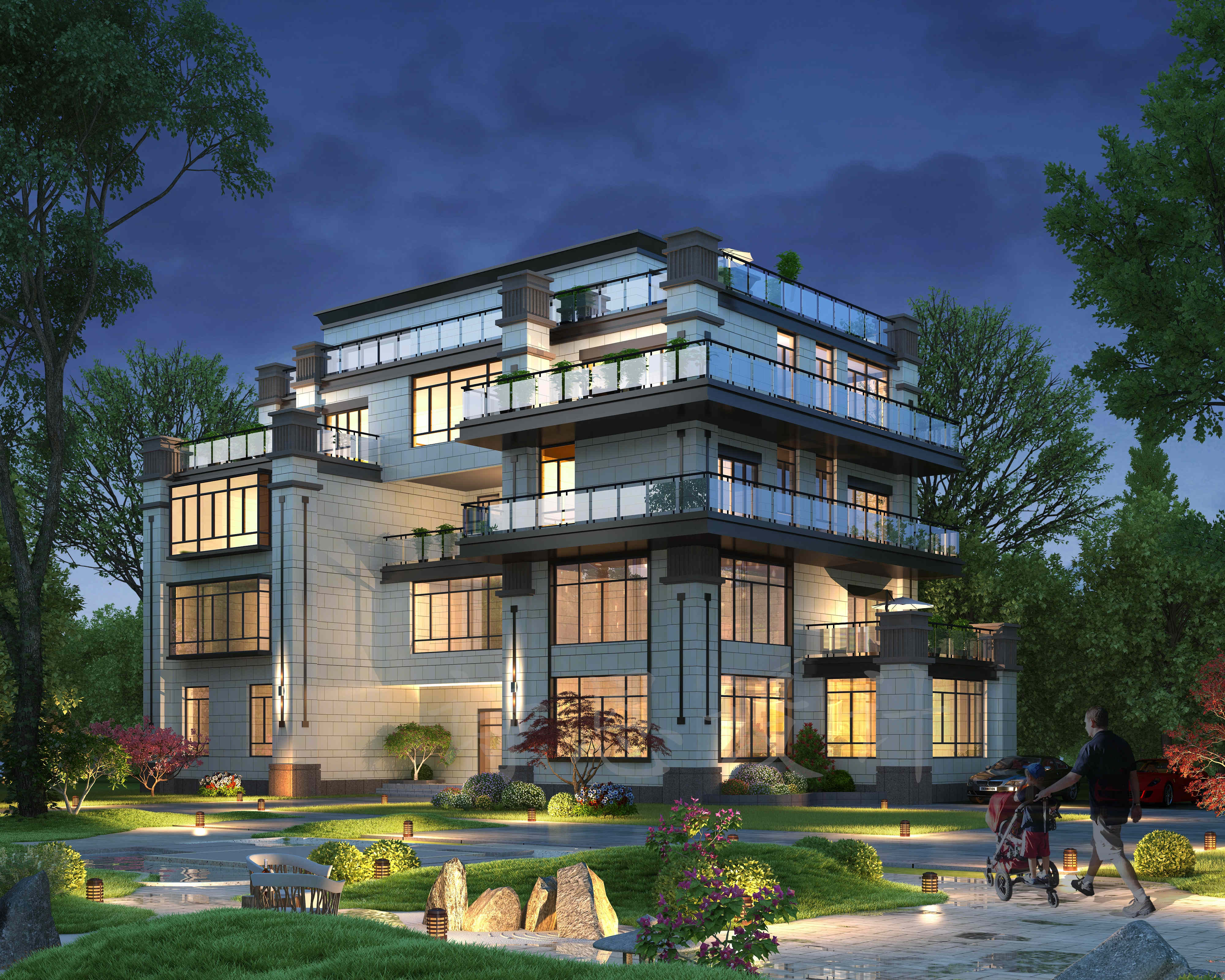 别墅室外设计案例——不为奢华，只为忠于自我-6