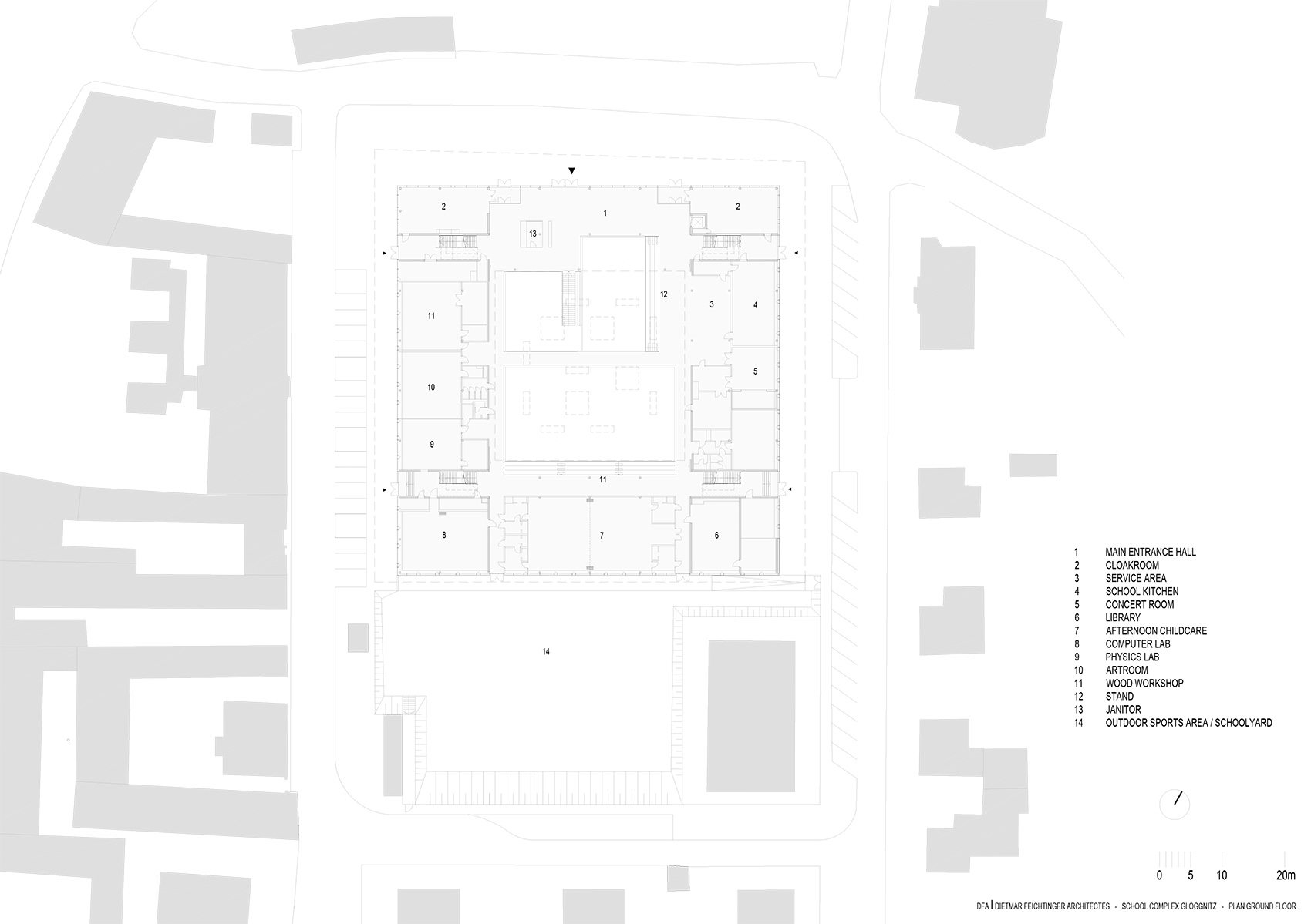 Gloggnitz学校综合体，奥地利 / Dietmar Feichtinger Architectes-94