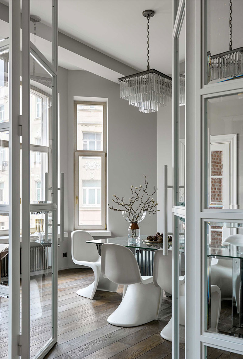 莫斯科中心老办公楼改造的复古优雅公寓-4