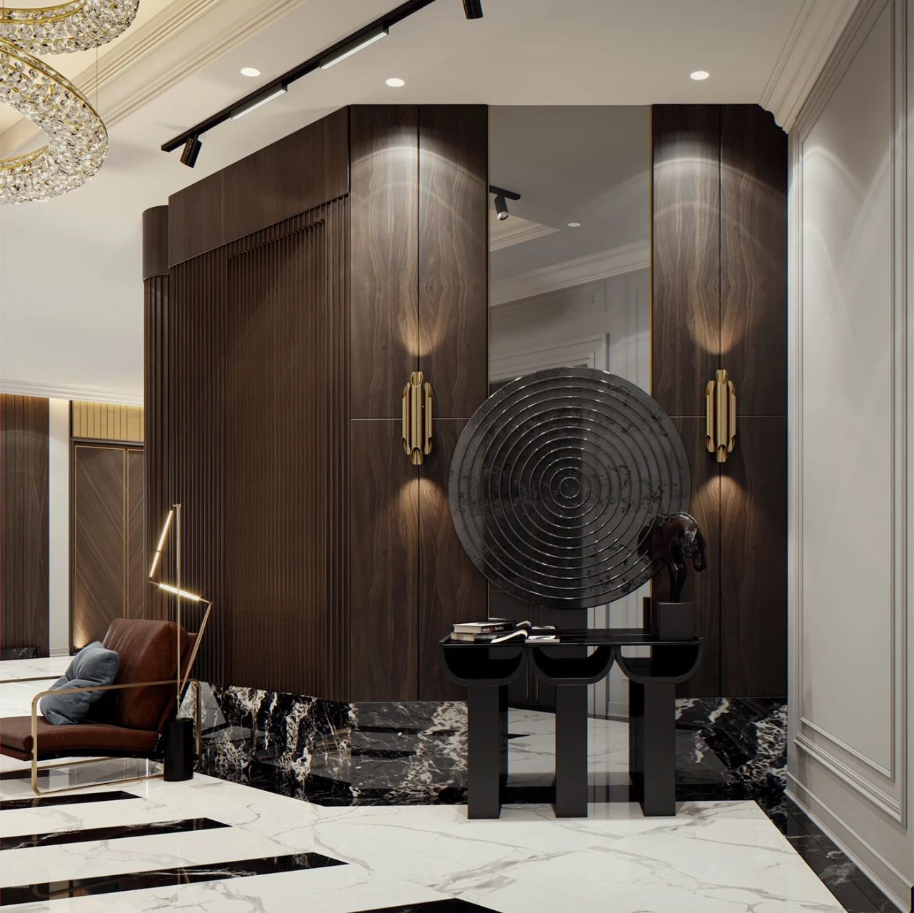 现代简约玄关设计-103