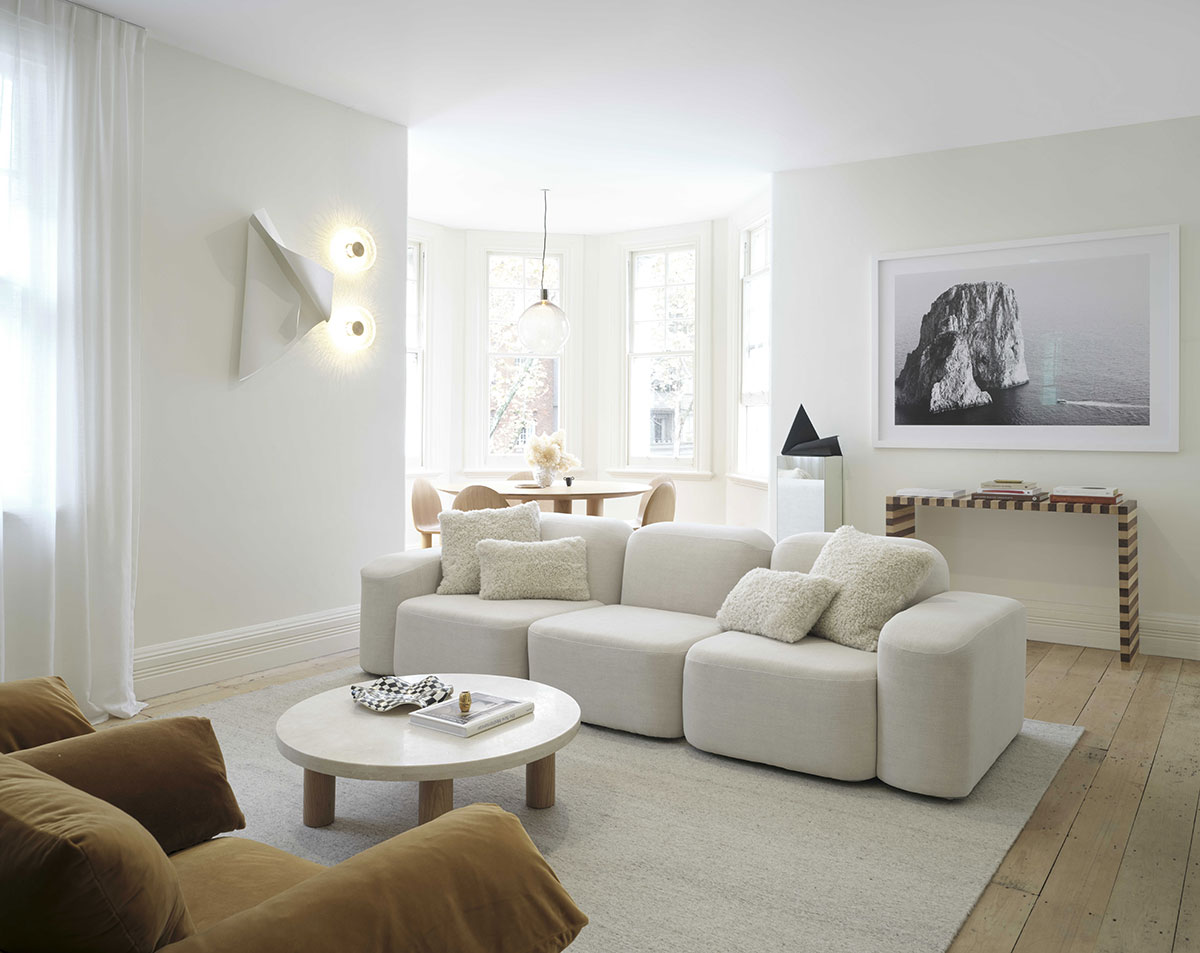 悉尼白色极简公寓设计-1