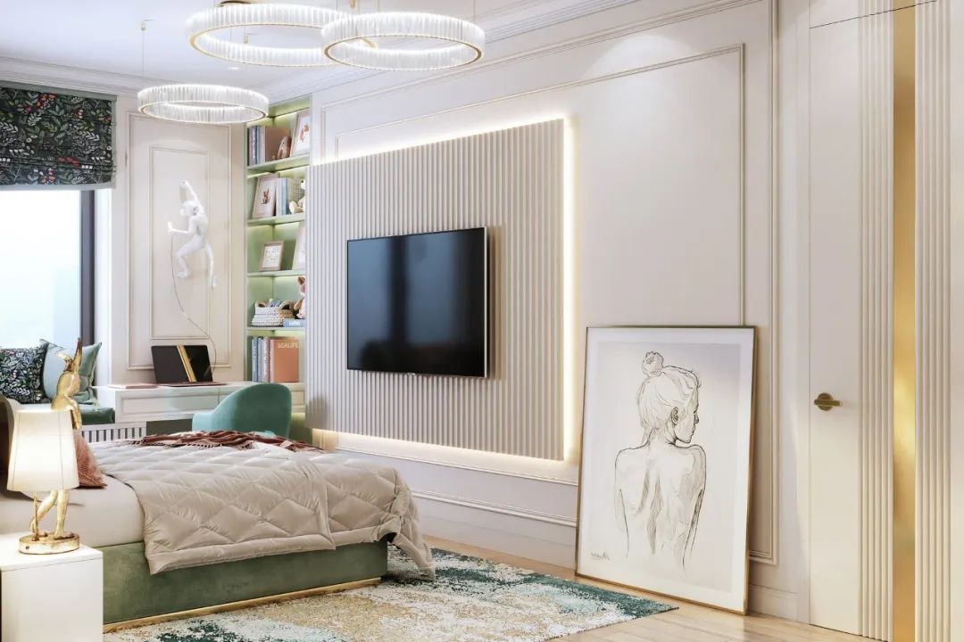 87㎡黄铜轻奢时尚家居丨Artis Interiors-26