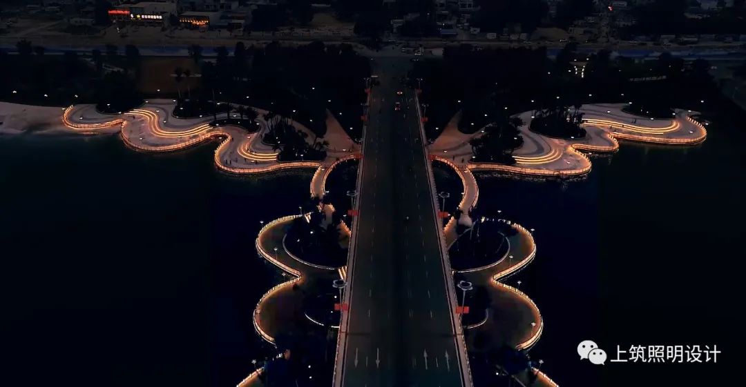 上筑国际照明设计 | 恒大海花岛入岛桥梁 | 浪漫花桥，光影交织-55