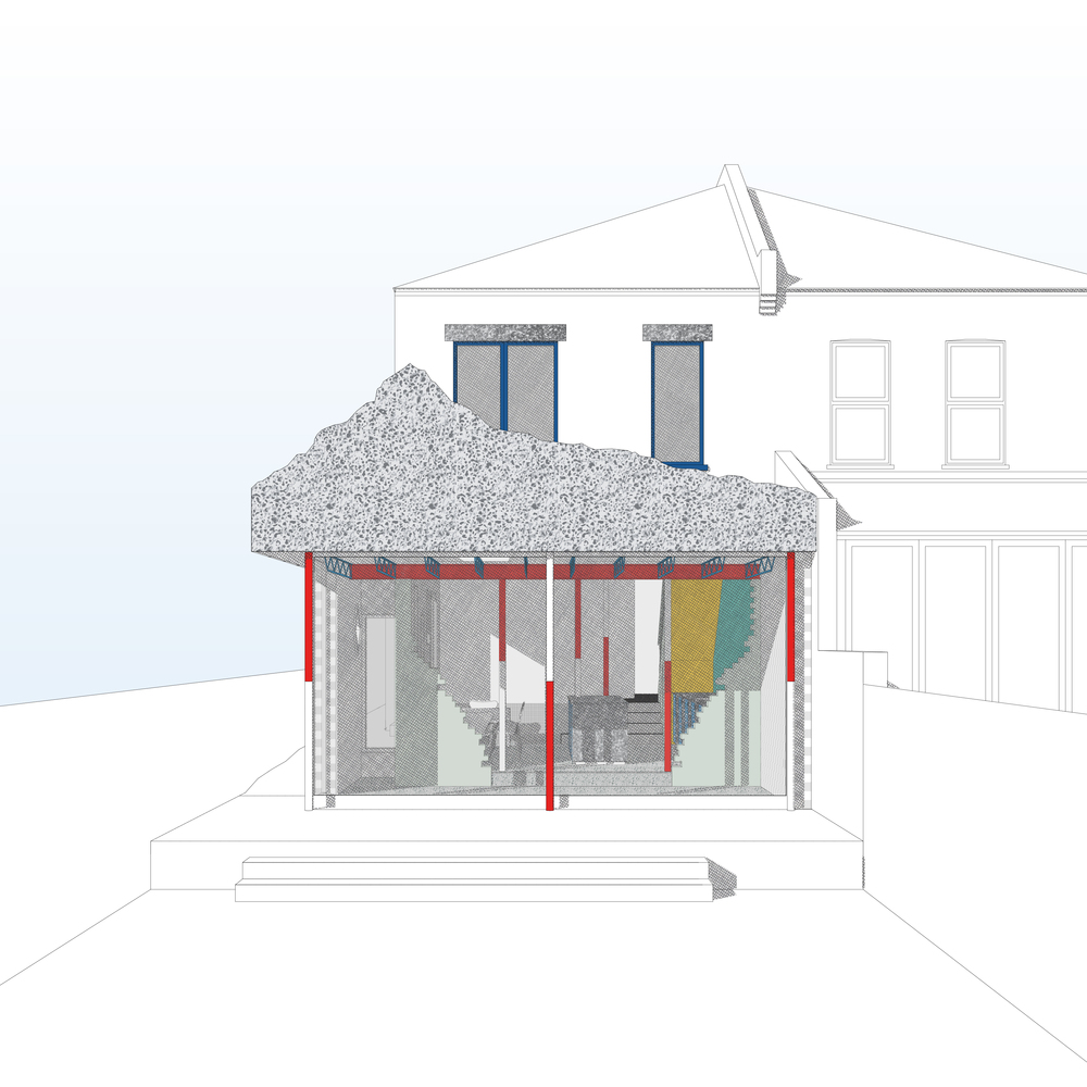 色彩斑斓的“山景房” · 英国伦敦的现代家庭住宅设计丨CAN-16