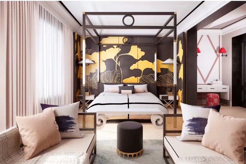简约卧室软装搭配实例分享-0