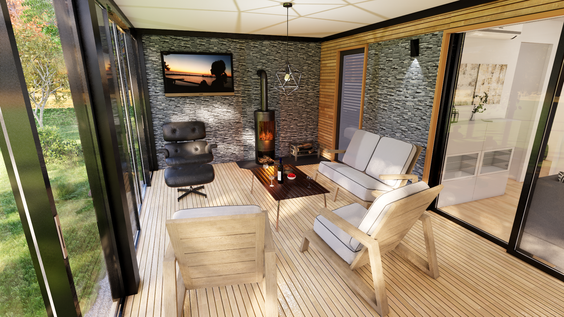 Mobilna/ Počitniška Hiška z Zimskim Vrtom K47-20