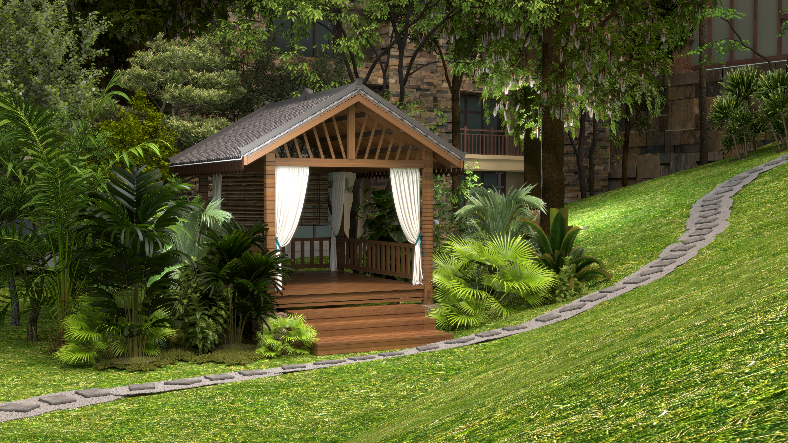 云南民族风格装饰陈展（亭子）设计 · 2024年方案汇总丨中国昆明丨郭大叔和星星崽-24